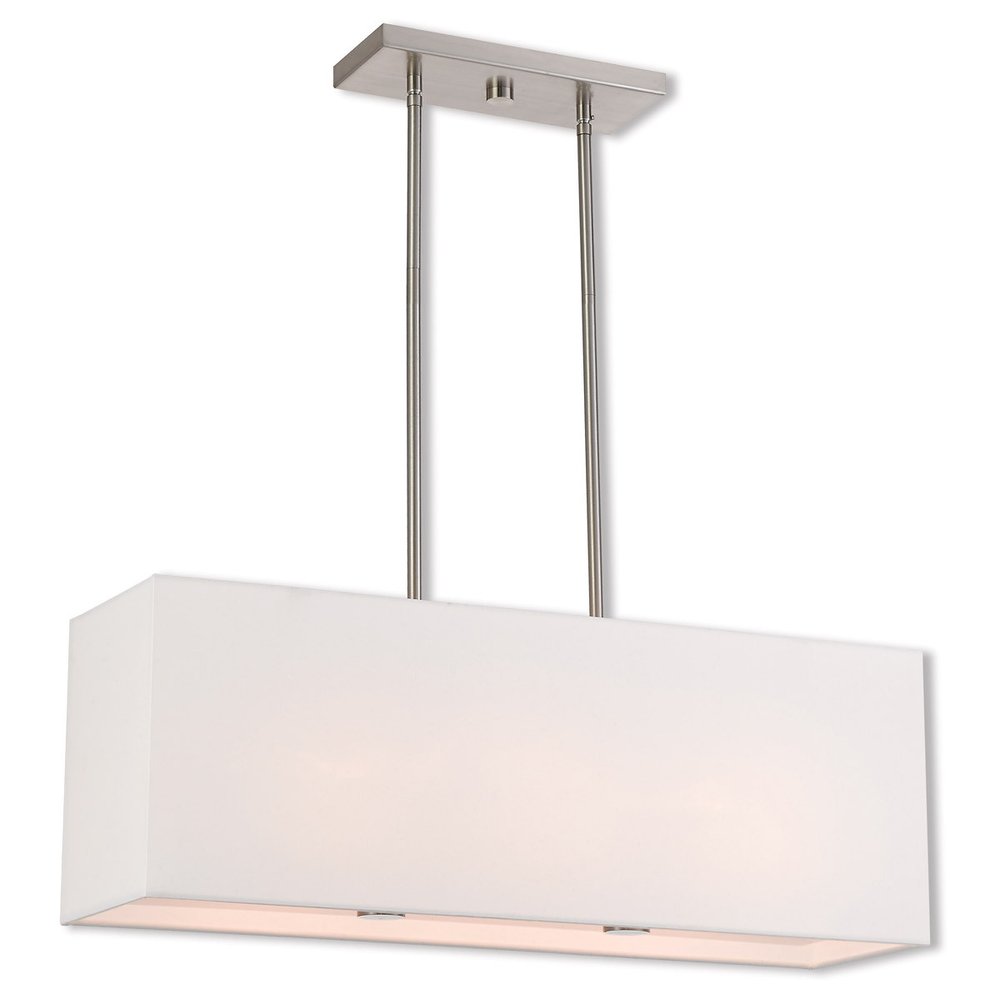 Three Light Dimmable Chandelier With Shades