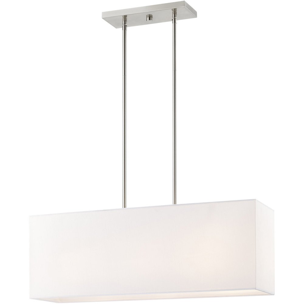 Three Light Dimmable Chandelier With Shades
