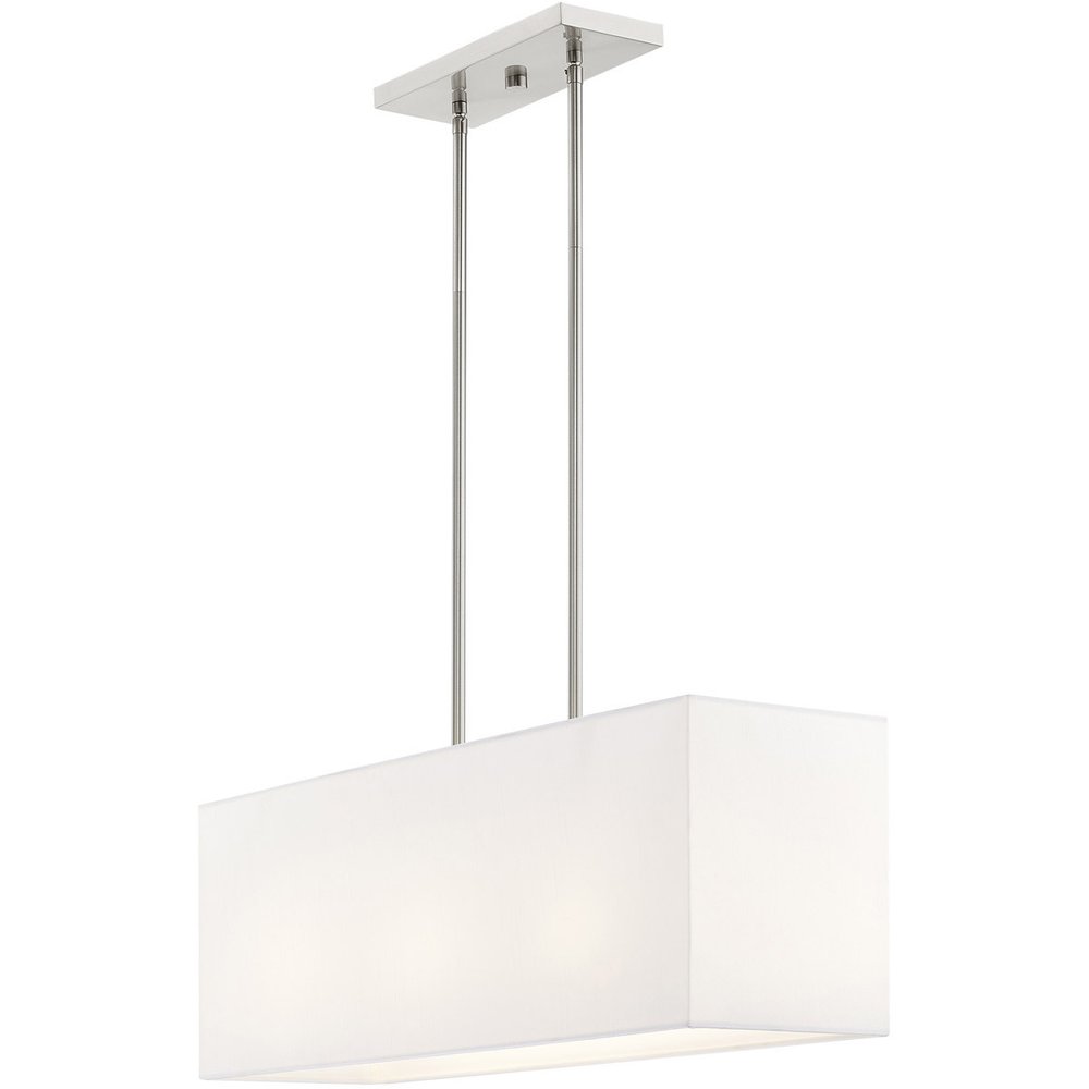 Three Light Dimmable Chandelier With Shades