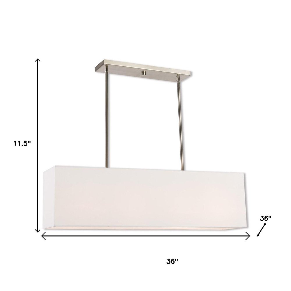 Four Light Dimmable Chandelier With Shades