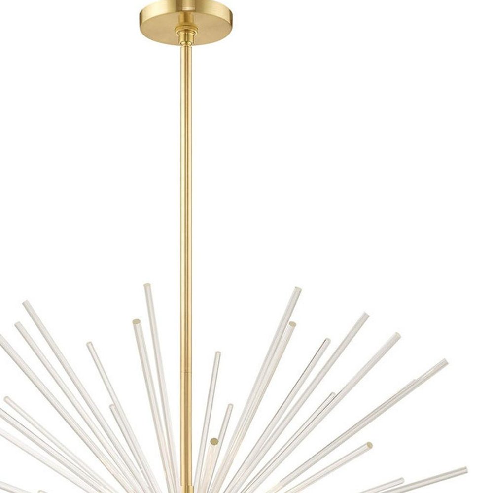 Eight Light Dimmable Chandelier With Shades