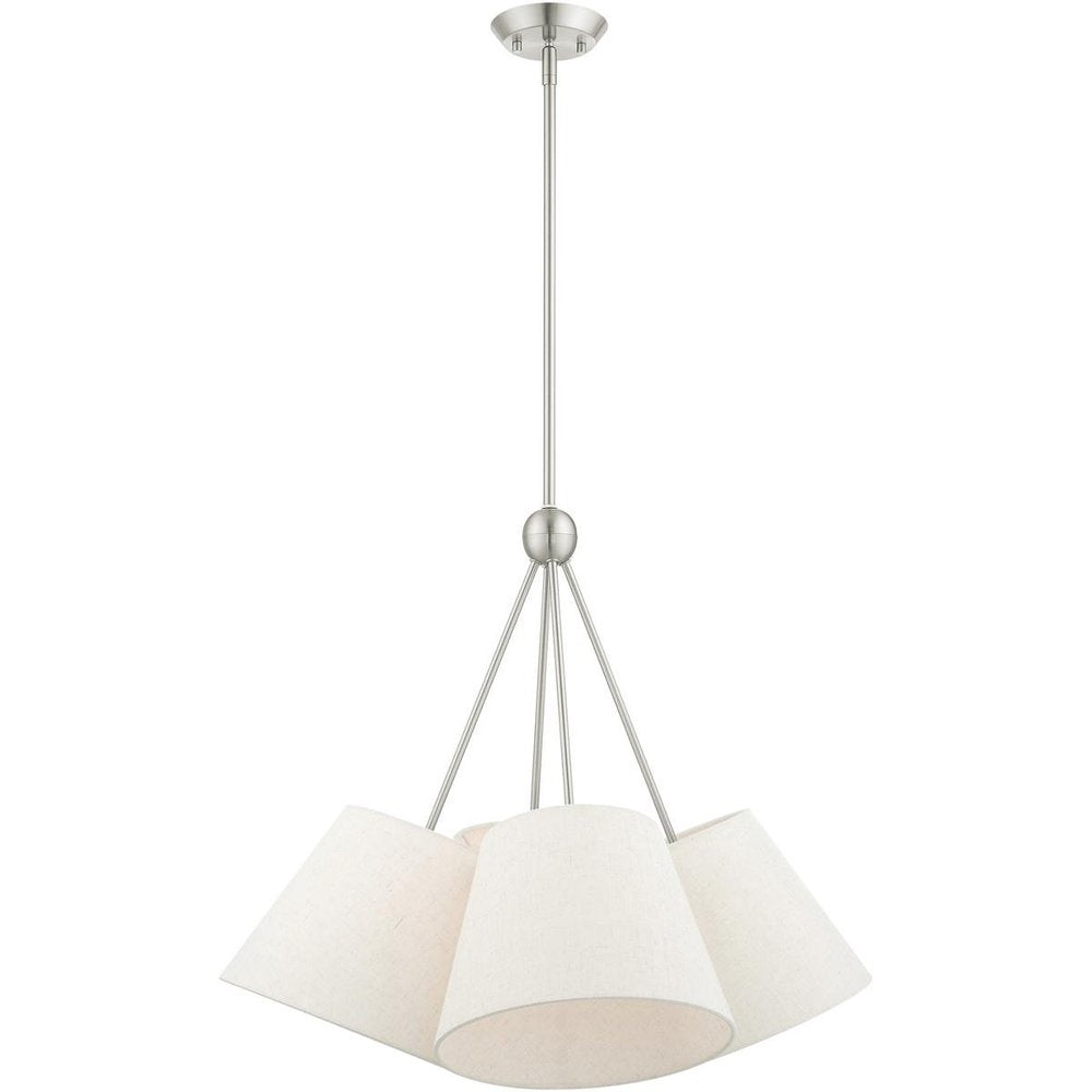 Four Light Dimmable Chandelier With Shades