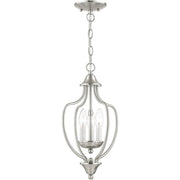 Three Light Dimmable Chandelier With Shades