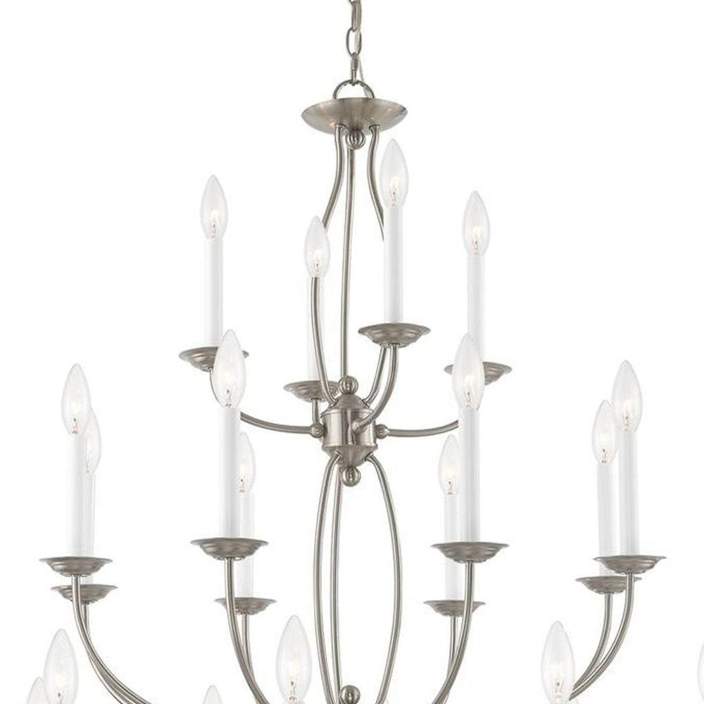 Multi Light Dimmable Chandelier With Shades