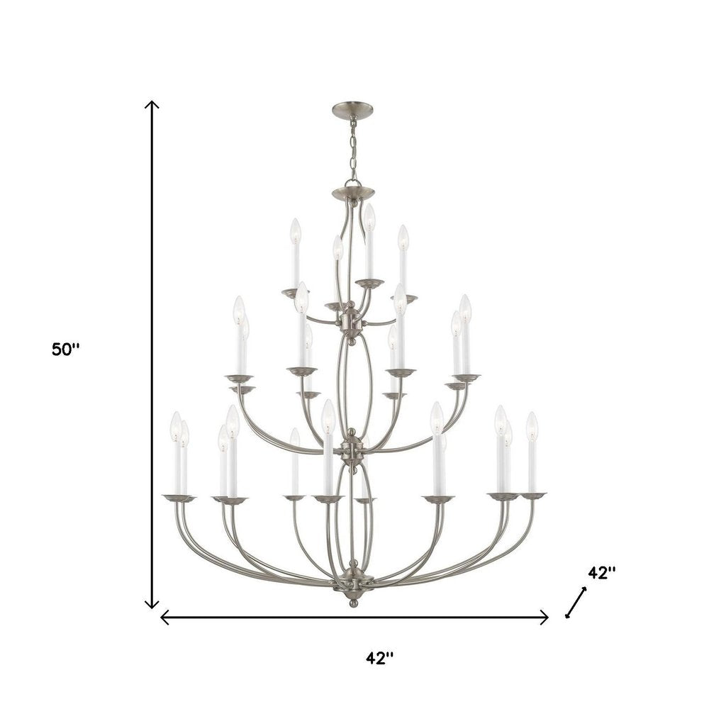 Multi Light Dimmable Chandelier With Shades