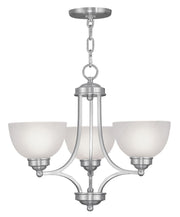Three Light Dimmable Chandelier With Shades