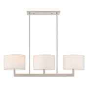Three Light Dimmable Chandelier With Shades