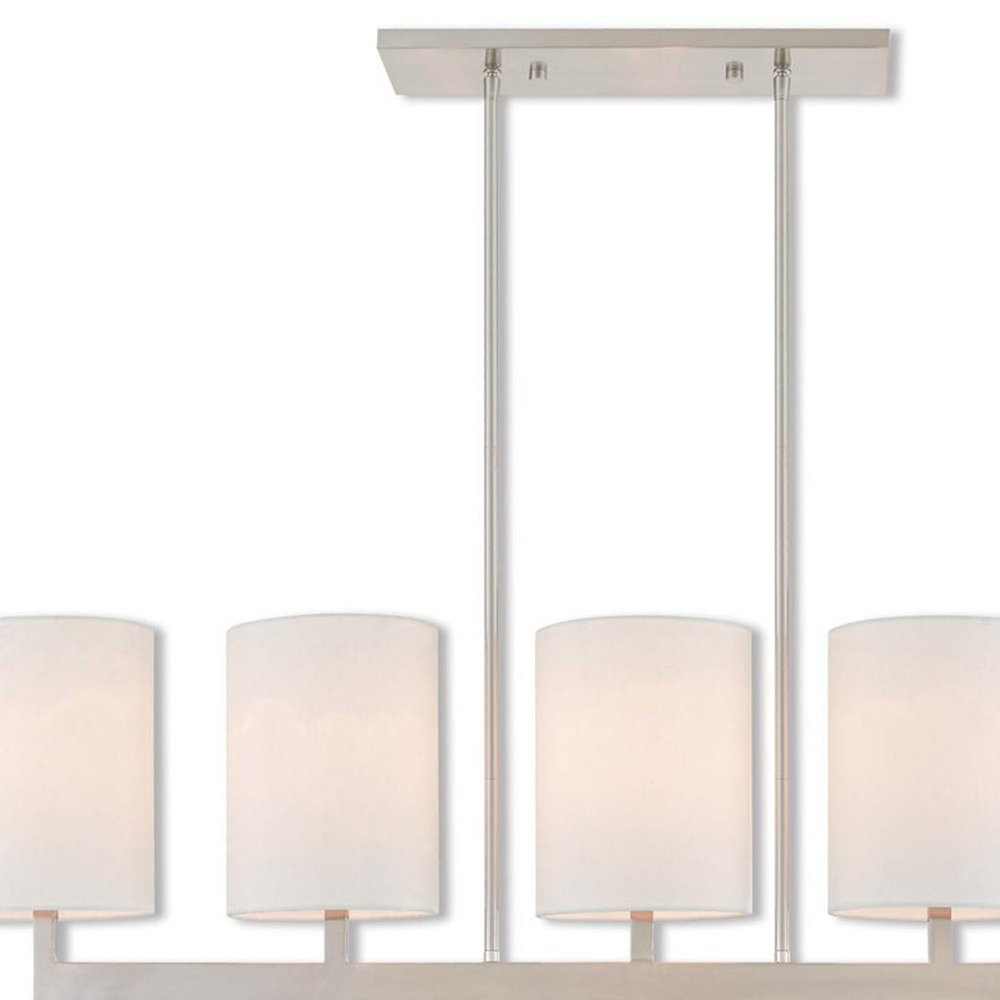 Five Light Dimmable Chandelier With Shades