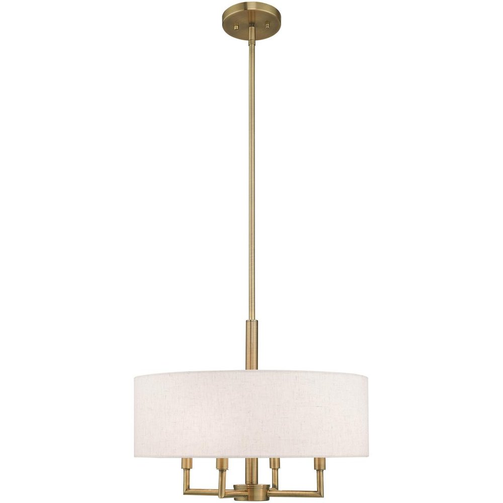 Four Light Dimmable Chandelier With Shades