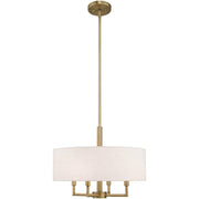 Four Light Dimmable Chandelier With Shades
