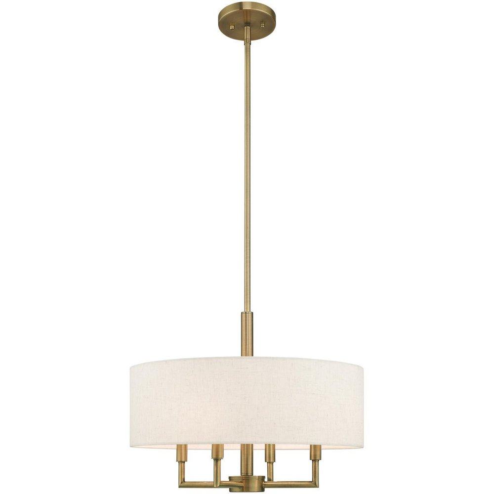 Four Light Dimmable Chandelier With Shades