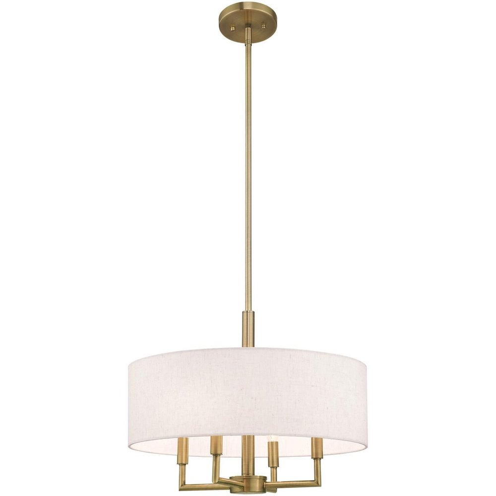 Four Light Dimmable Chandelier With Shades