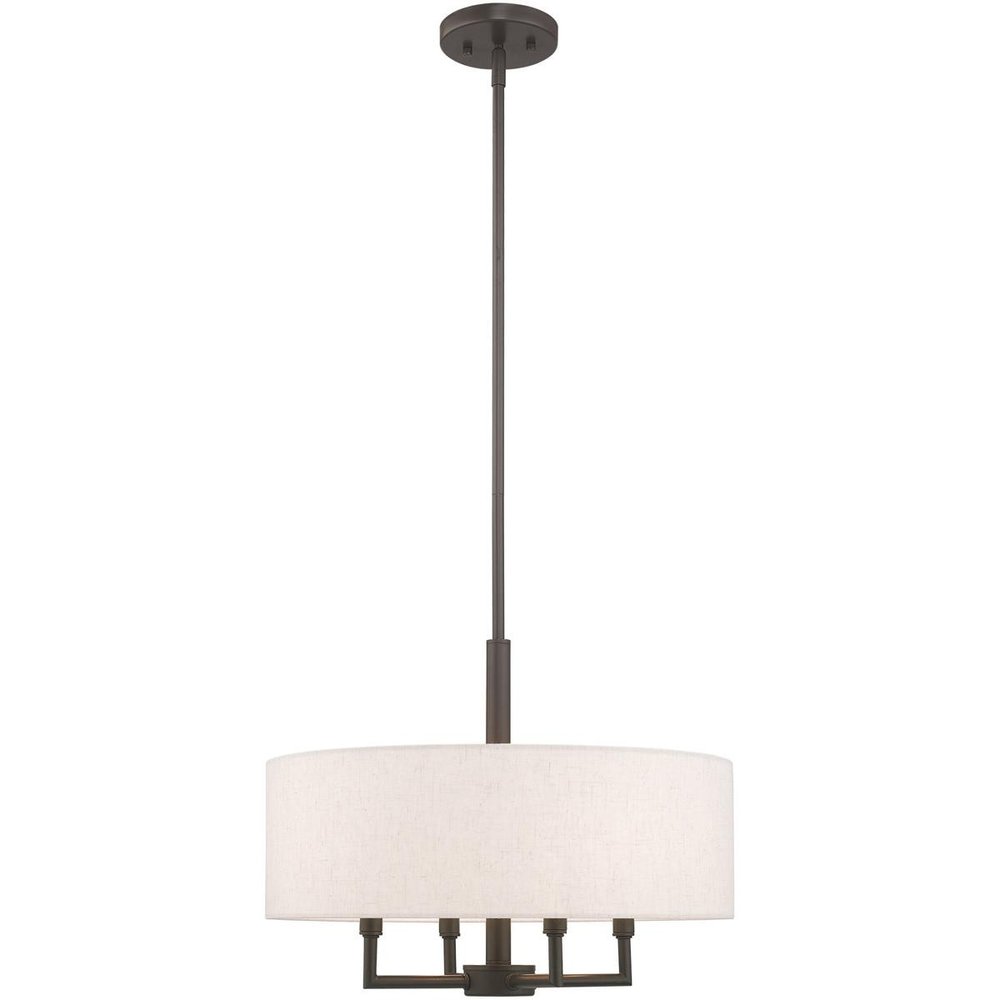 Four Light Dimmable Chandelier With Shades