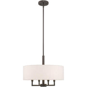 Four Light Dimmable Chandelier With Shades