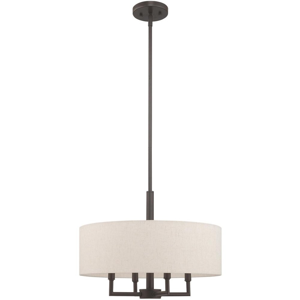 Four Light Dimmable Chandelier With Shades