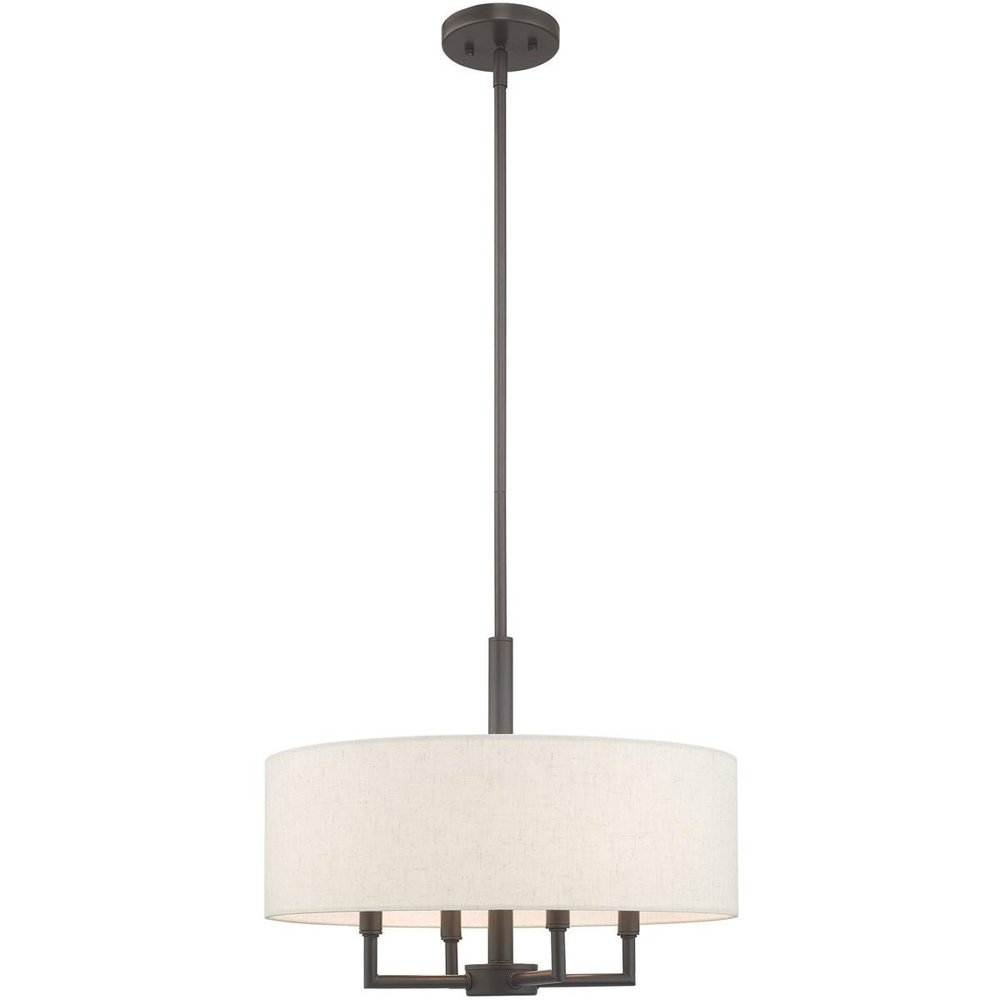 Four Light Dimmable Chandelier With Shades