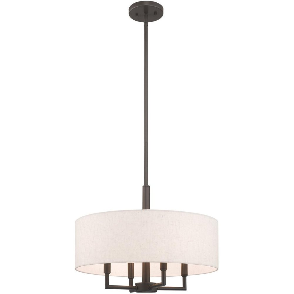 Four Light Dimmable Chandelier With Shades