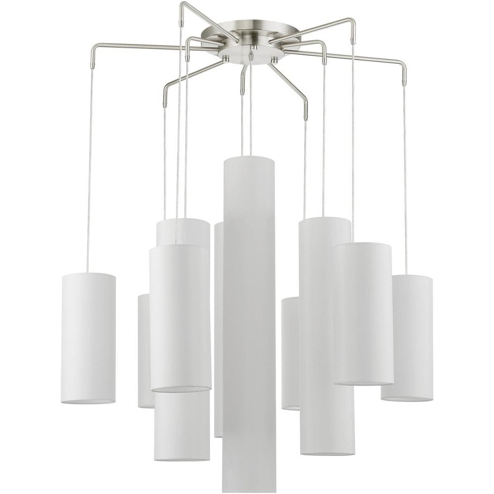 Multi Light Dimmable Chandelier With Shades