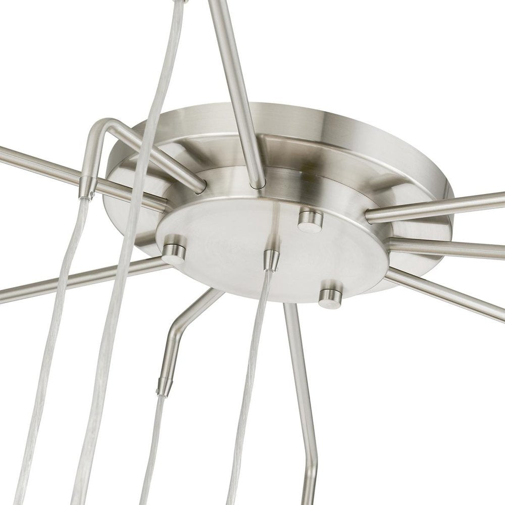 Multi Light Dimmable Chandelier With Shades