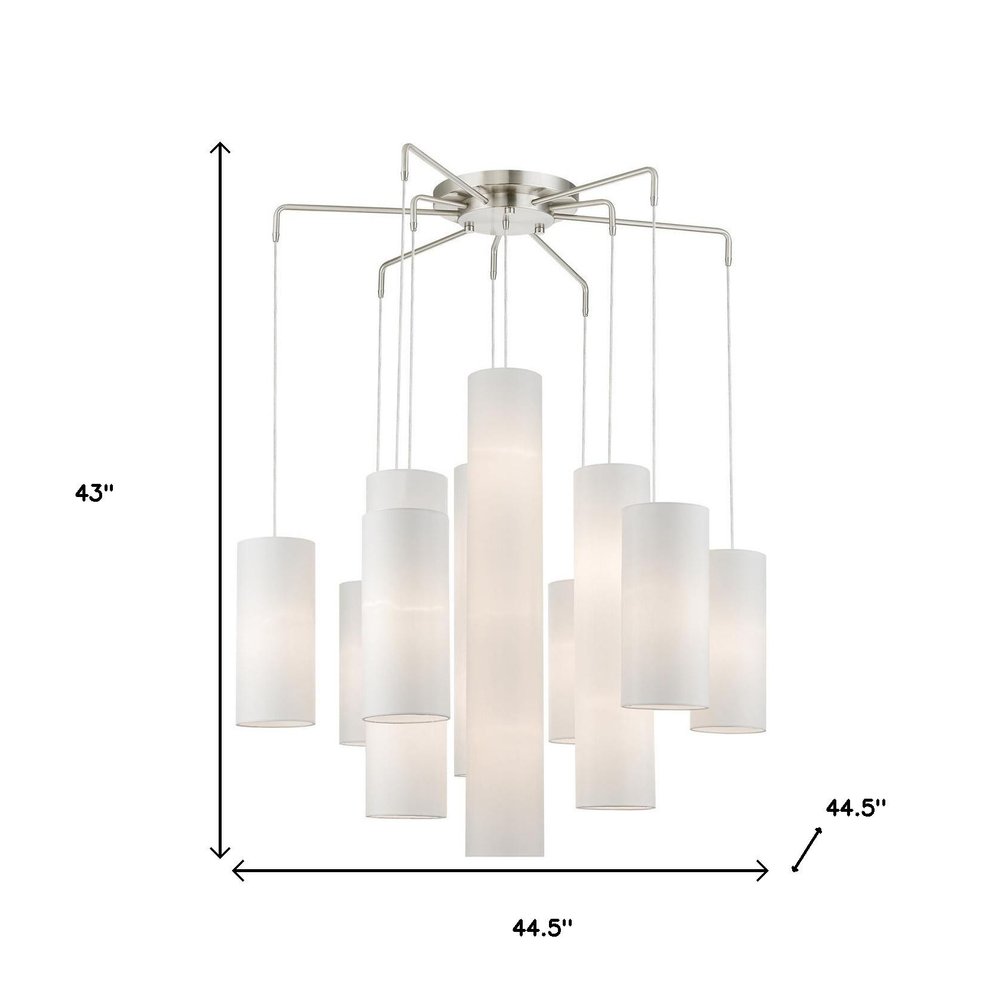 Multi Light Dimmable Chandelier With Shades