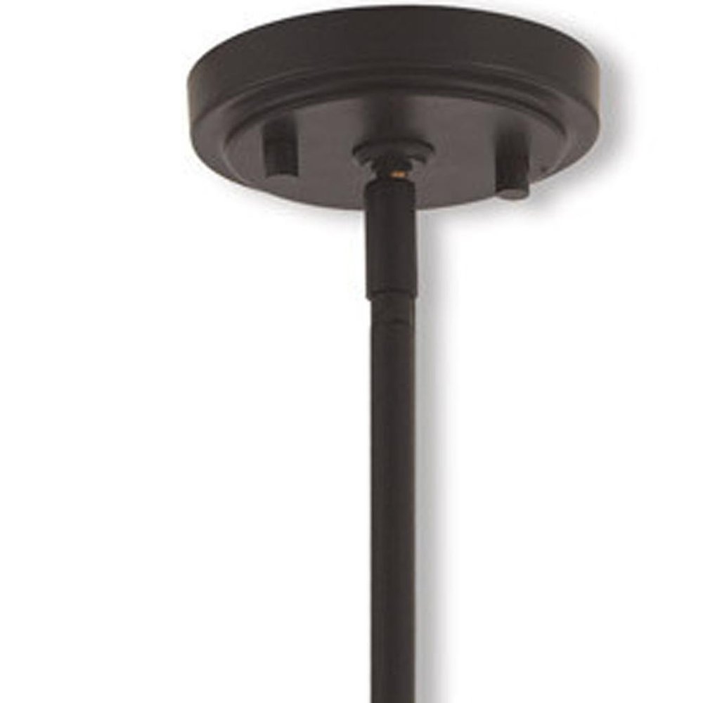 Bronze Five Light Metal Dimmable Chandelier With Shades