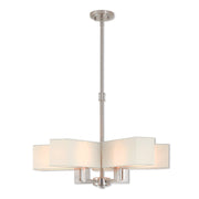 Five Light Dimmable Chandelier With Shades