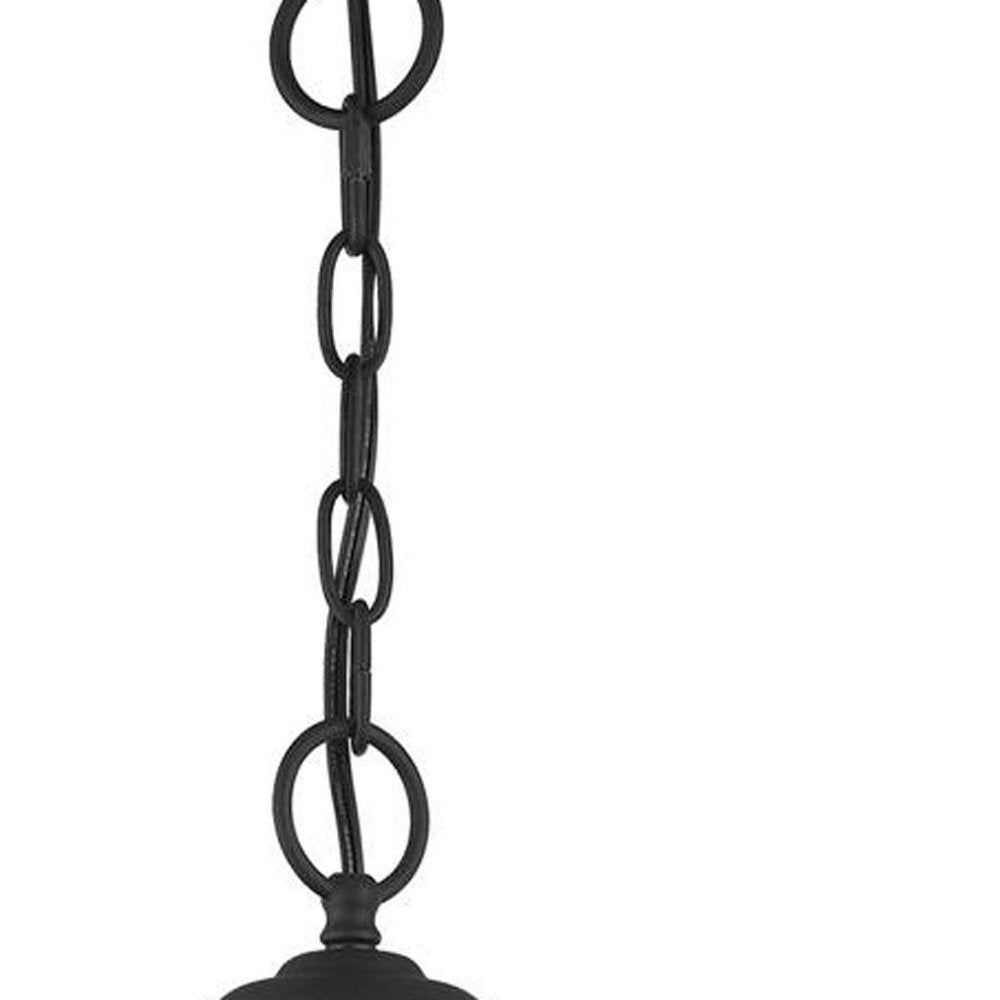 Black Three Light Metal Dimmable Chandelier With Shades