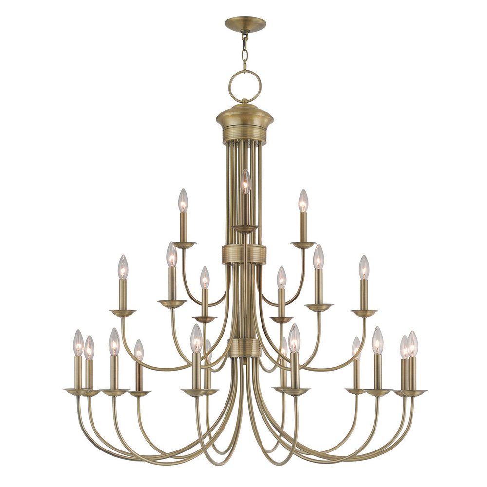 Multi Light Dimmable Chandelier With Shades