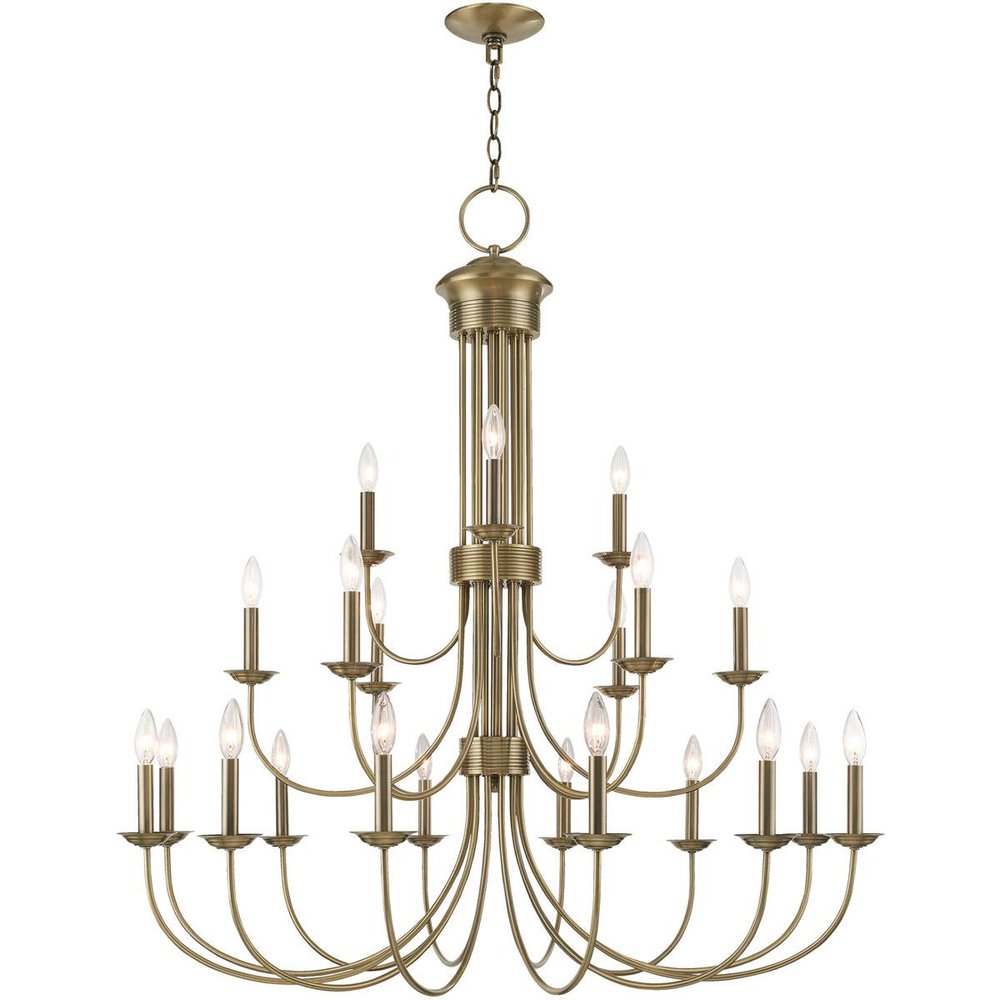 Multi Light Dimmable Chandelier With Shades