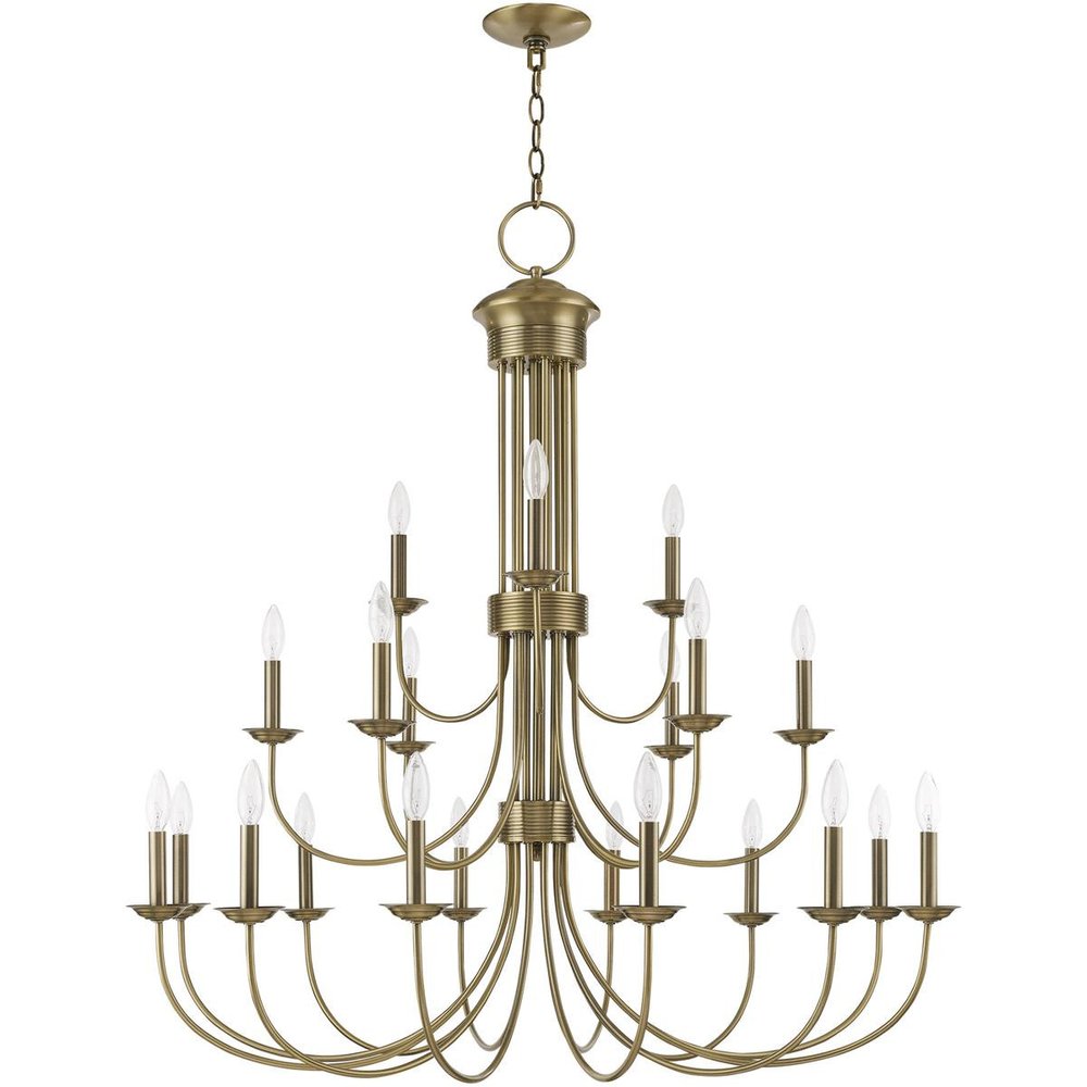 Multi Light Dimmable Chandelier With Shades