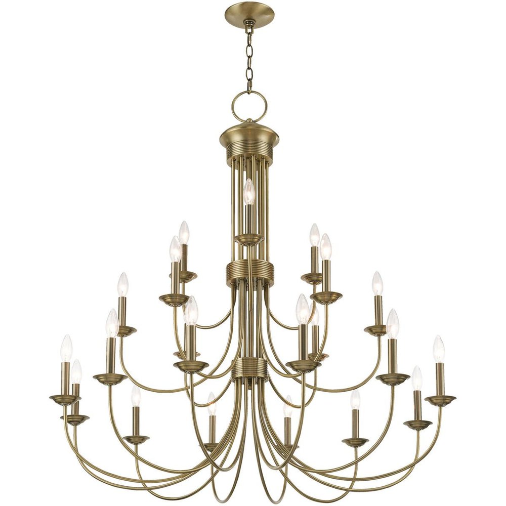 Multi Light Dimmable Chandelier With Shades