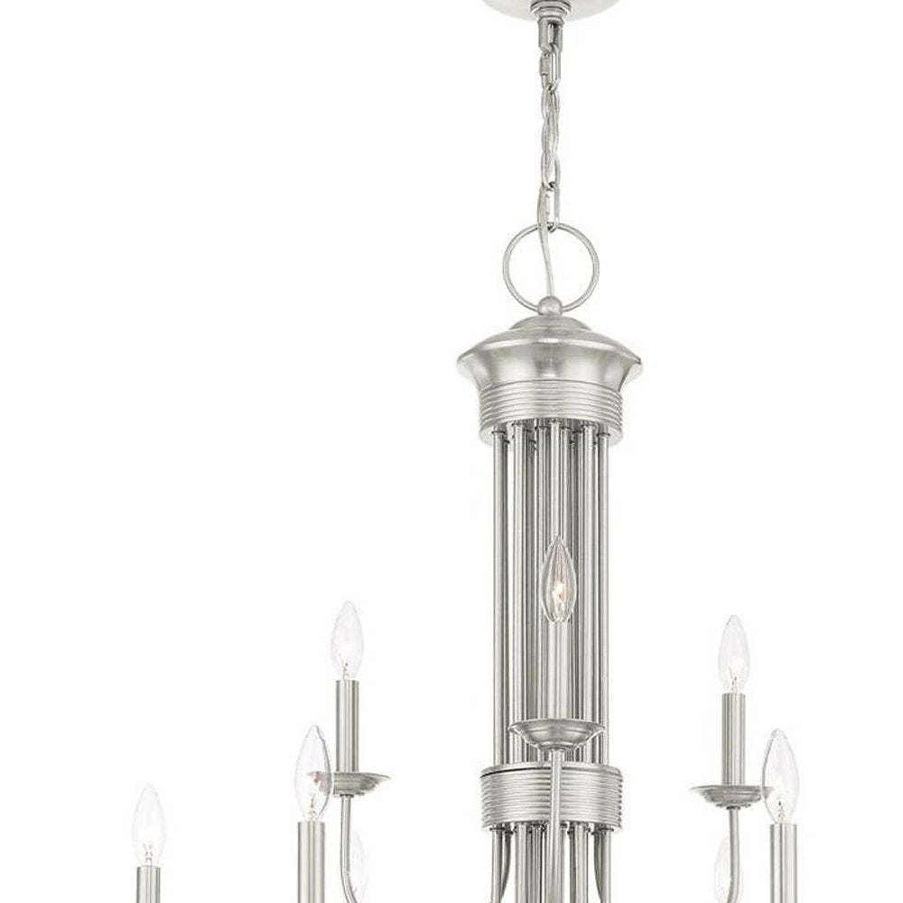 Multi Light Dimmable Chandelier With Shades