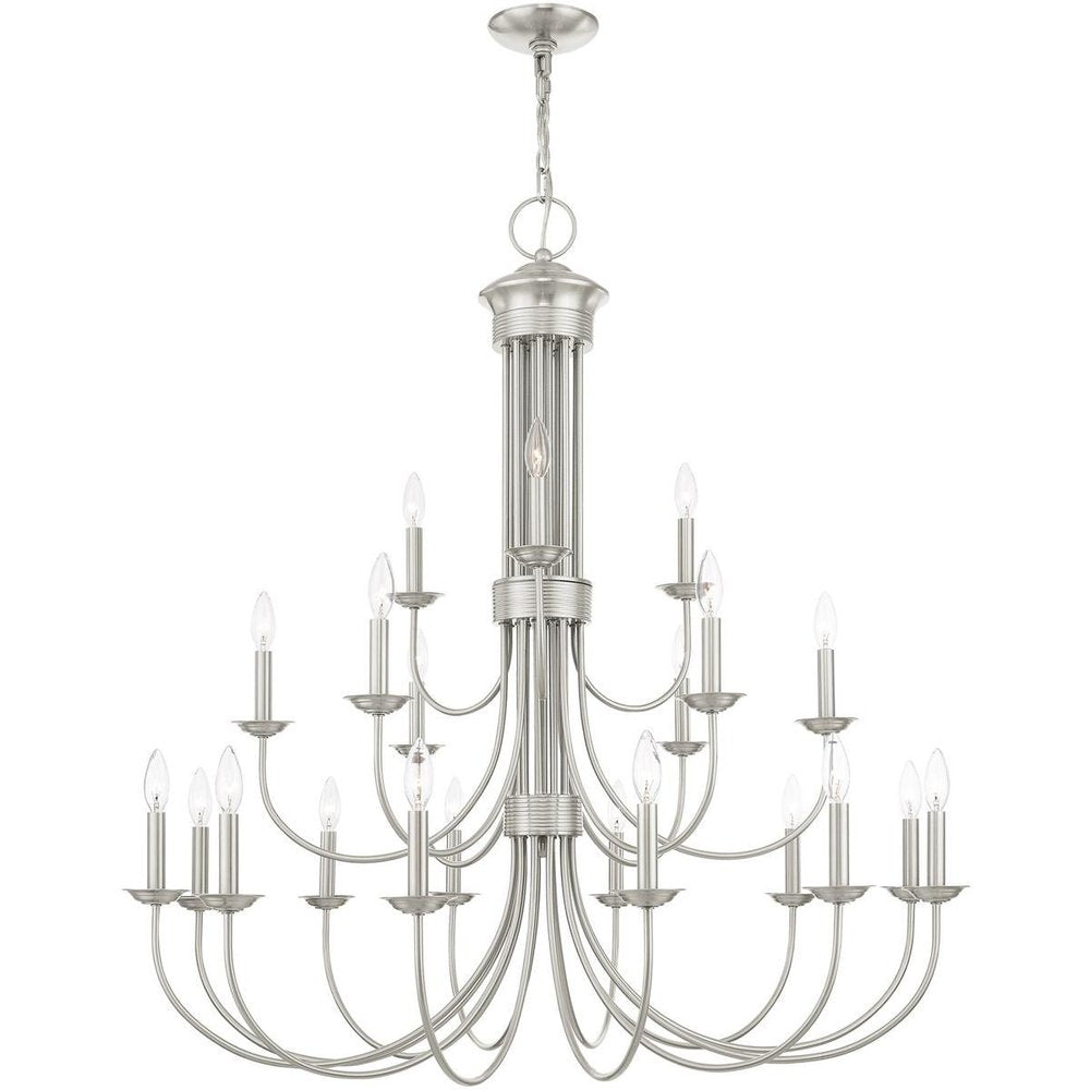 Multi Light Dimmable Chandelier With Shades