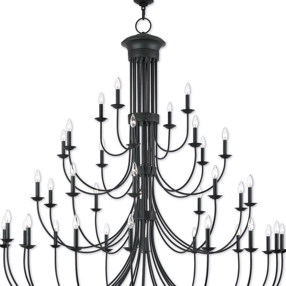 Bronze Multi Light Dimmable Chandelier With Shades
