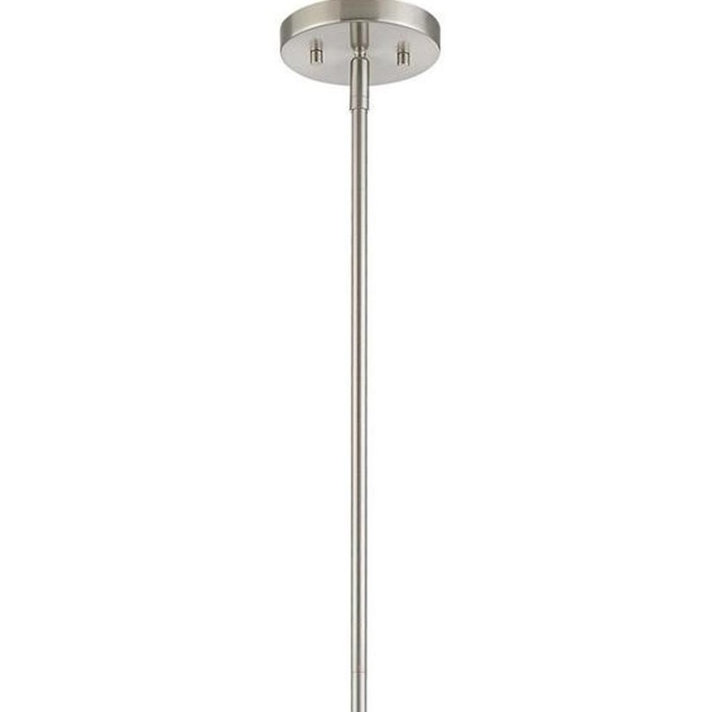 Nickel Metal Dimmable Chandelier With Shades