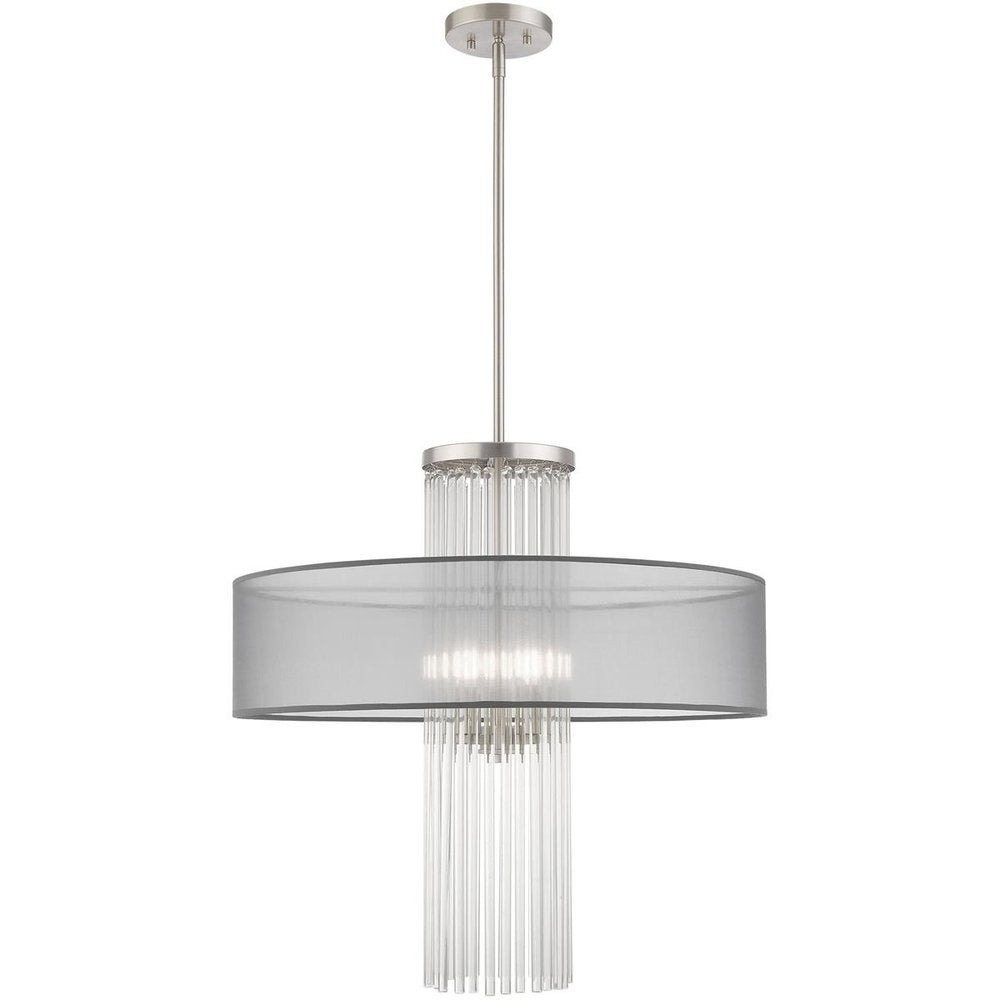 Four Light Dimmable Chandelier With Shades