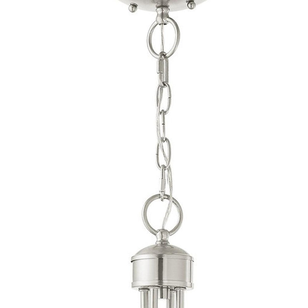 Four Light Dimmable Chandelier With Shades