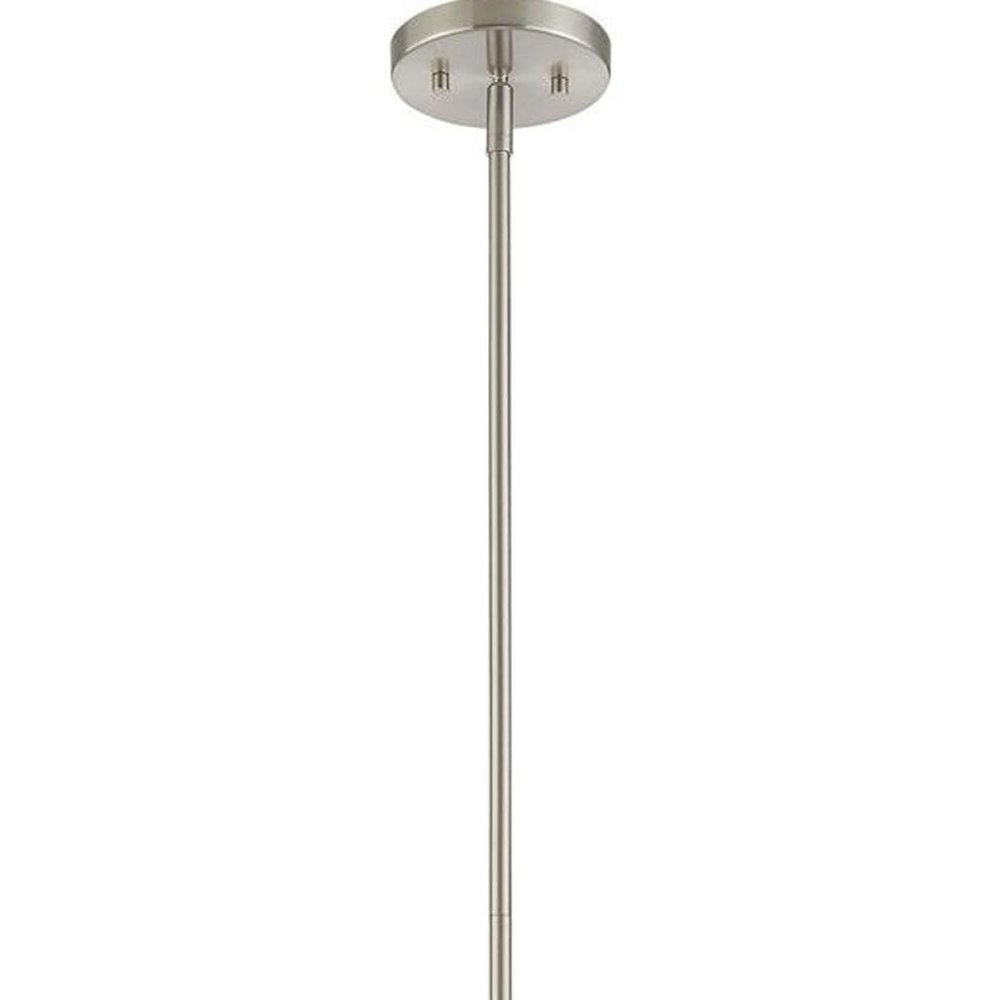 Nickel Metal Dimmable Chandelier With Shades