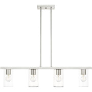 Four Light Dimmable Chandelier With Shades