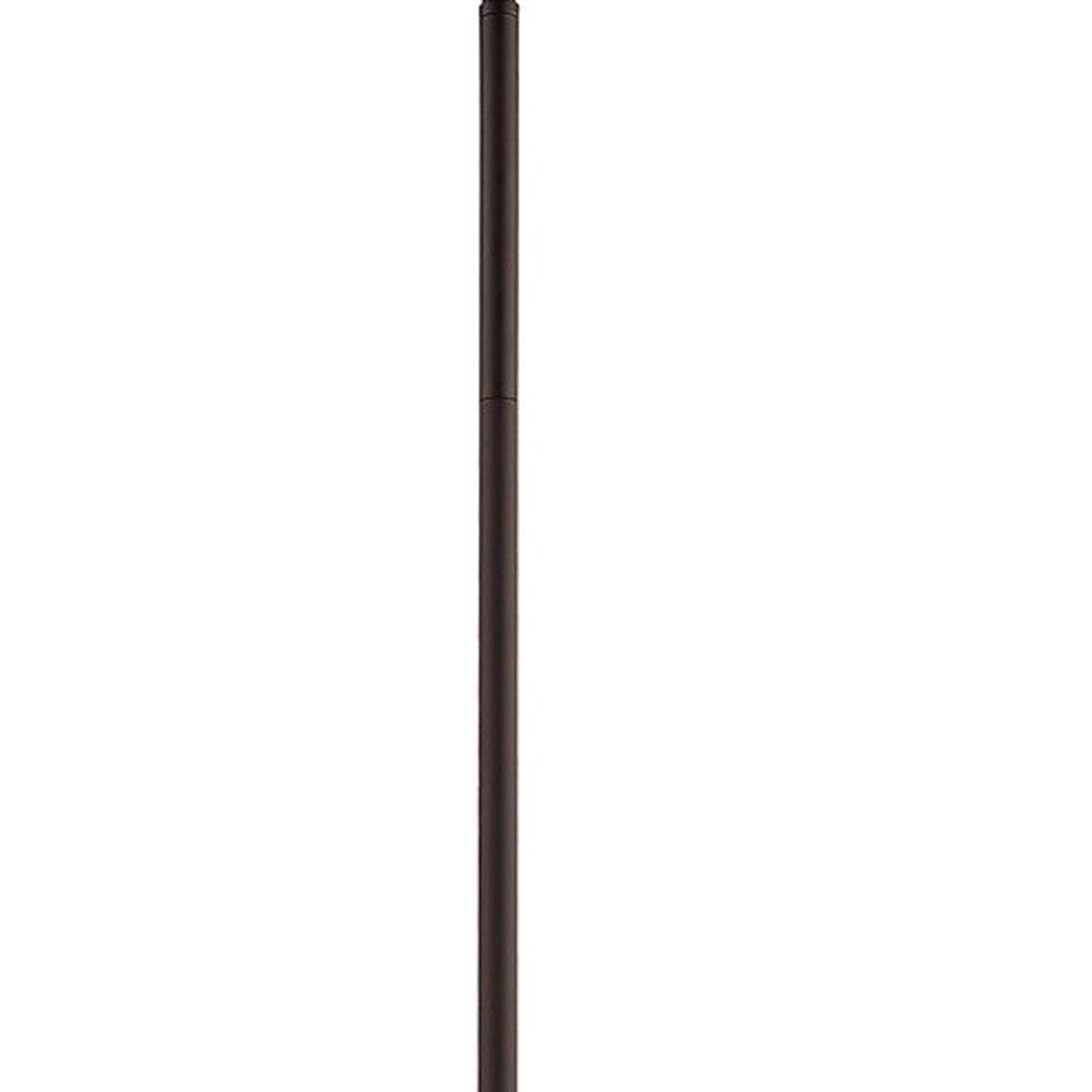 Bronze Three Light Metal Dimmable Chandelier With Shades