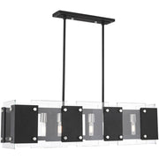 Eight Light Dimmable Chandelier With Shades
