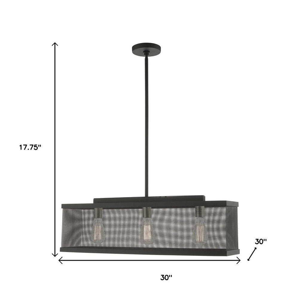 Three Light Dimmable Chandelier With Shades