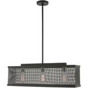 Three Light Dimmable Chandelier With Shades