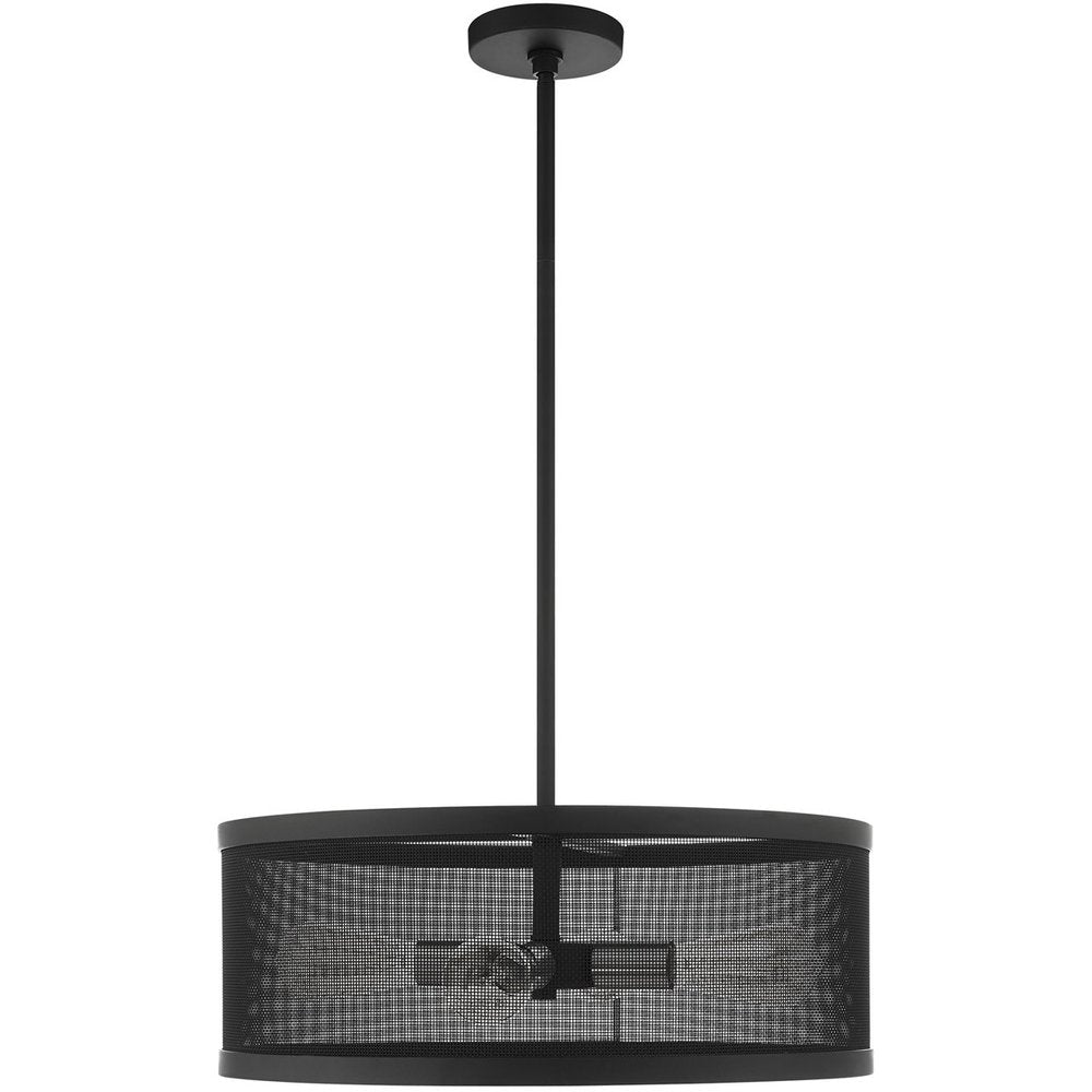 Four Light Dimmable Chandelier With Shades
