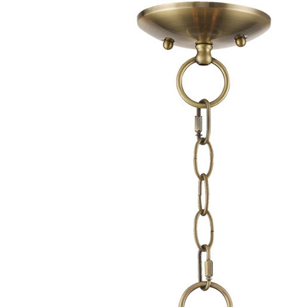 Five Light Dimmable Chandelier With Shades
