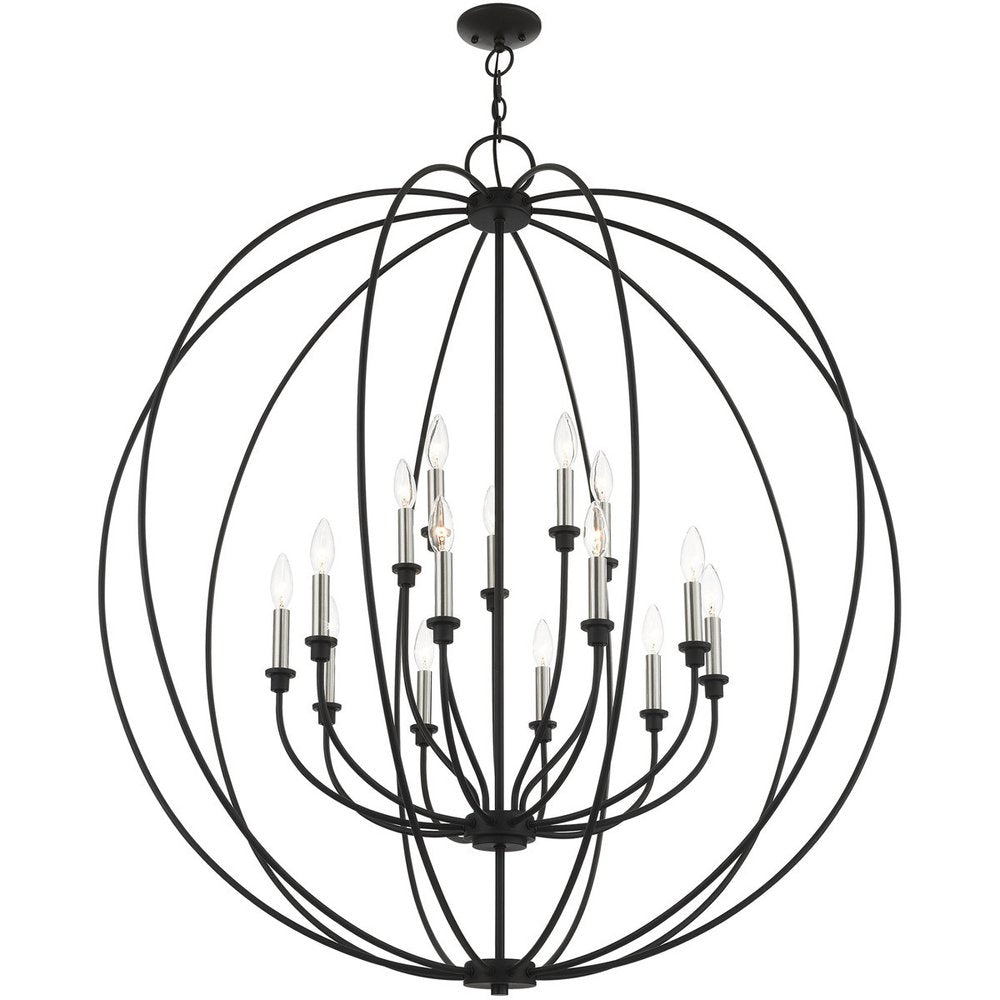 Multi Light Dimmable Chandelier With Shades