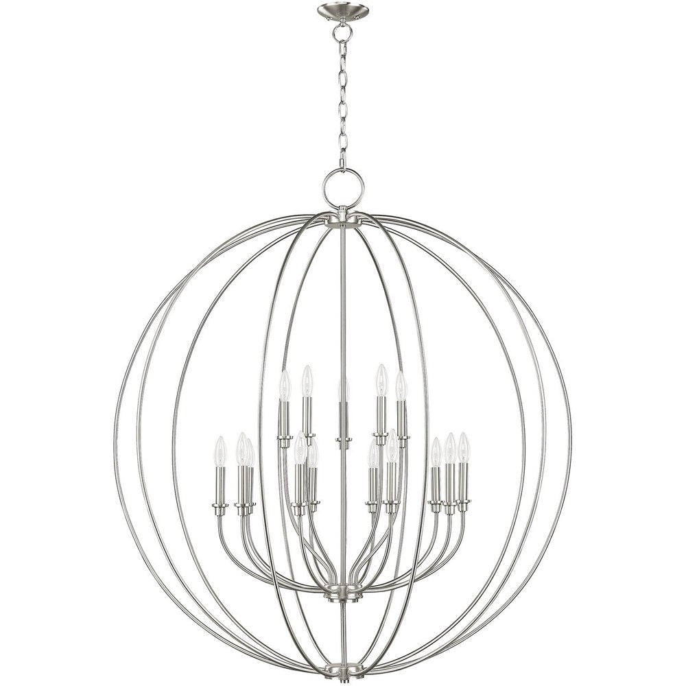 Multi Light Dimmable Chandelier With Shades