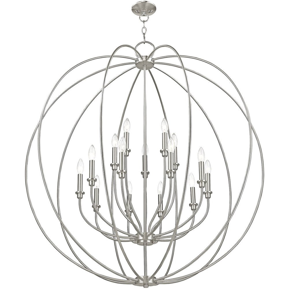 Multi Light Dimmable Chandelier With Shades
