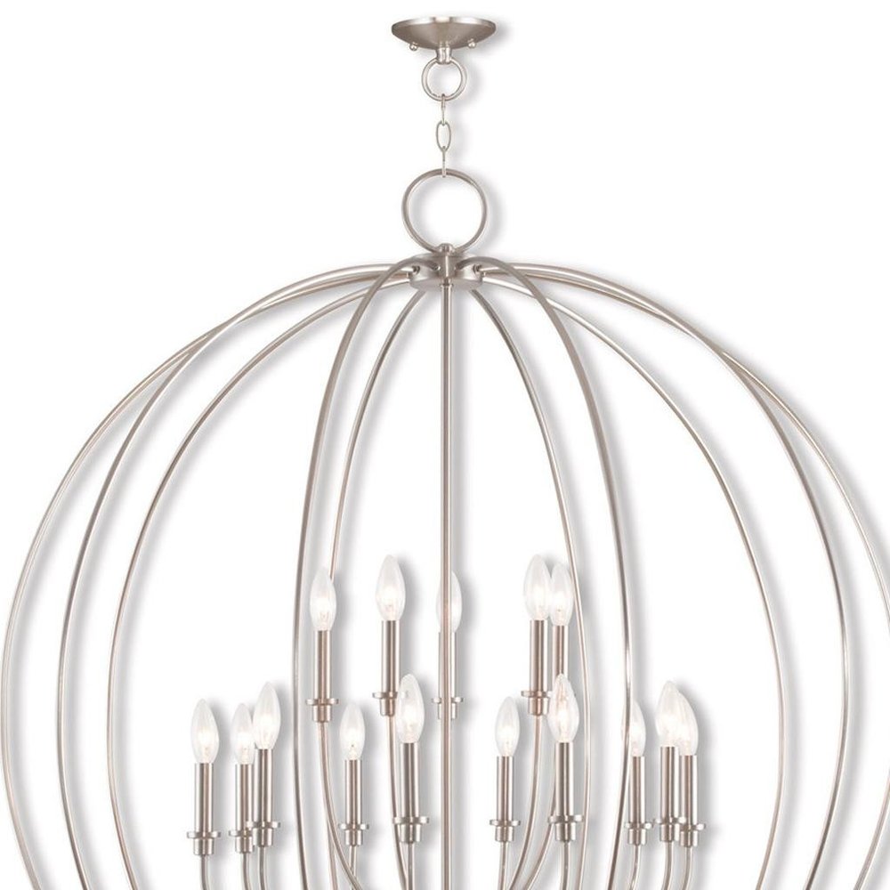 Multi Light Dimmable Chandelier With Shades
