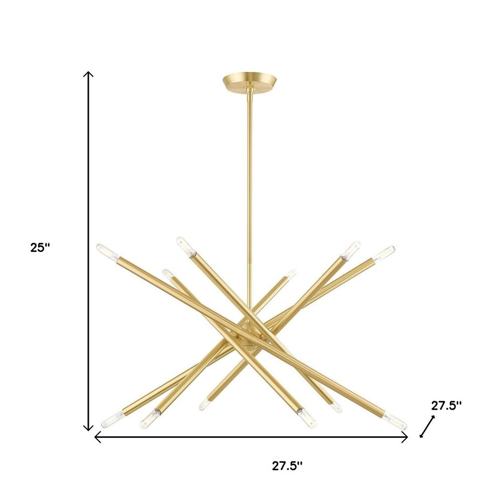 Six Light Dimmable Chandelier With Shades